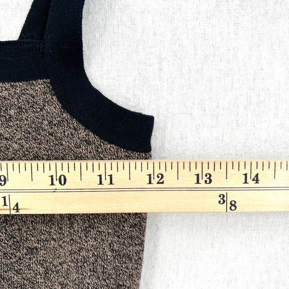 NUDE LUCY ACTIVE Knit Crop Top Womens Small Granite Black Shirt Workout NWT - Picture 15 of 16